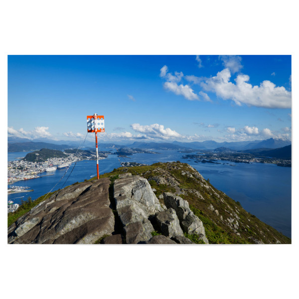 Poster "Auf dem Gipfel Sukkertoppen" artboxONE - Natur,Reise,Reise / Strand und Meer,Reise / Länder,Städte / Weitere