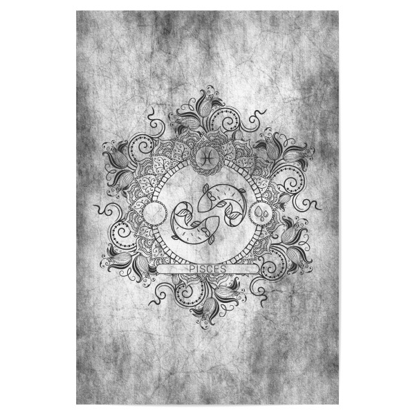 Poster 30x20 cm "Sternzeichen - Asche - Fische" artboxONE - Natur,Floral,Abstrakt