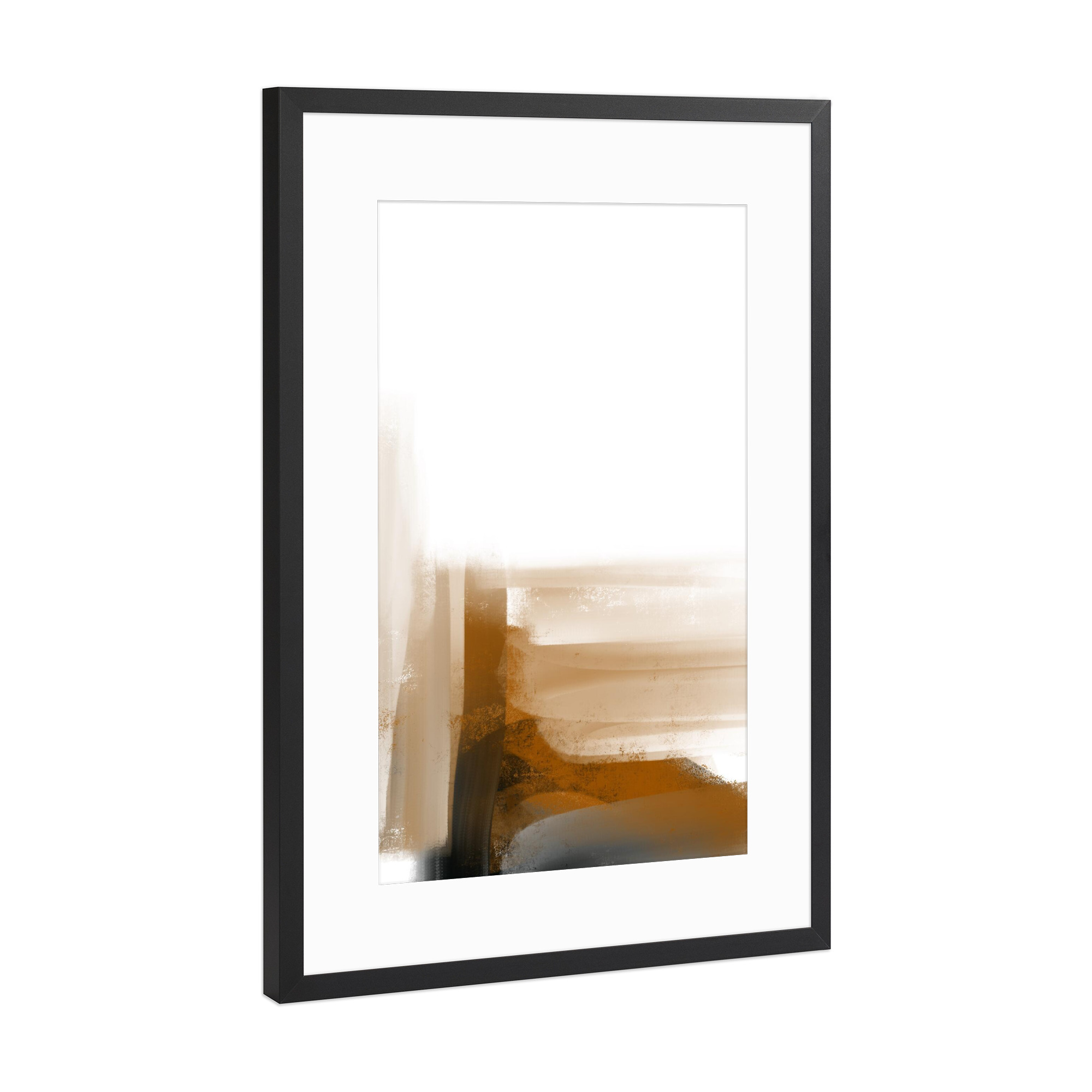 Poster mit Rahmen Schwarz (Metallic) "02 Änderungen" artboxONE - Abstrakt
