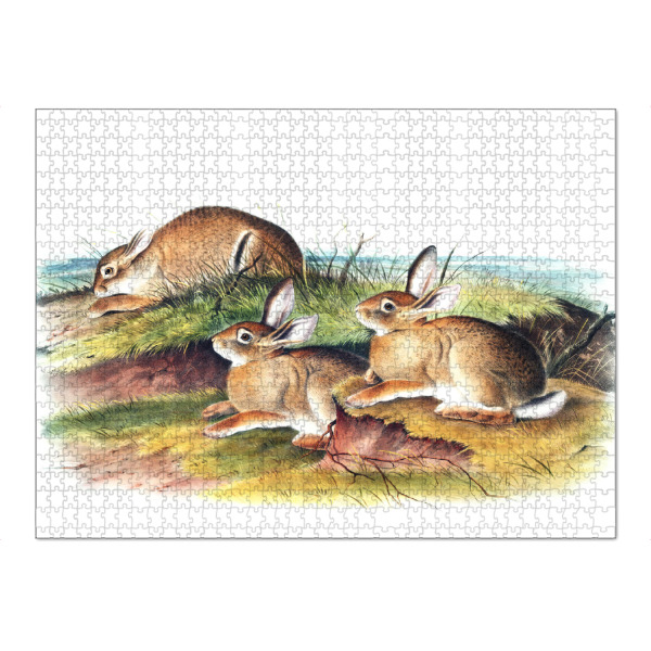 Puzzle Ravensburger "Warmer Waldhase" artboxONE - Natur,Für Kinder,Tiere,Für Mama,Für Papa