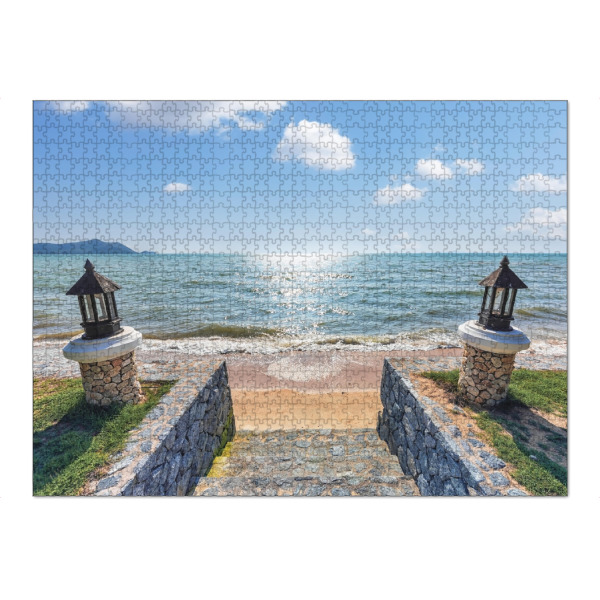 Puzzle Ravensburger "Direkt zum Strand" artboxONE - Reise,Reise / Strand und Meer,Reise / Asien,Reise / Länder