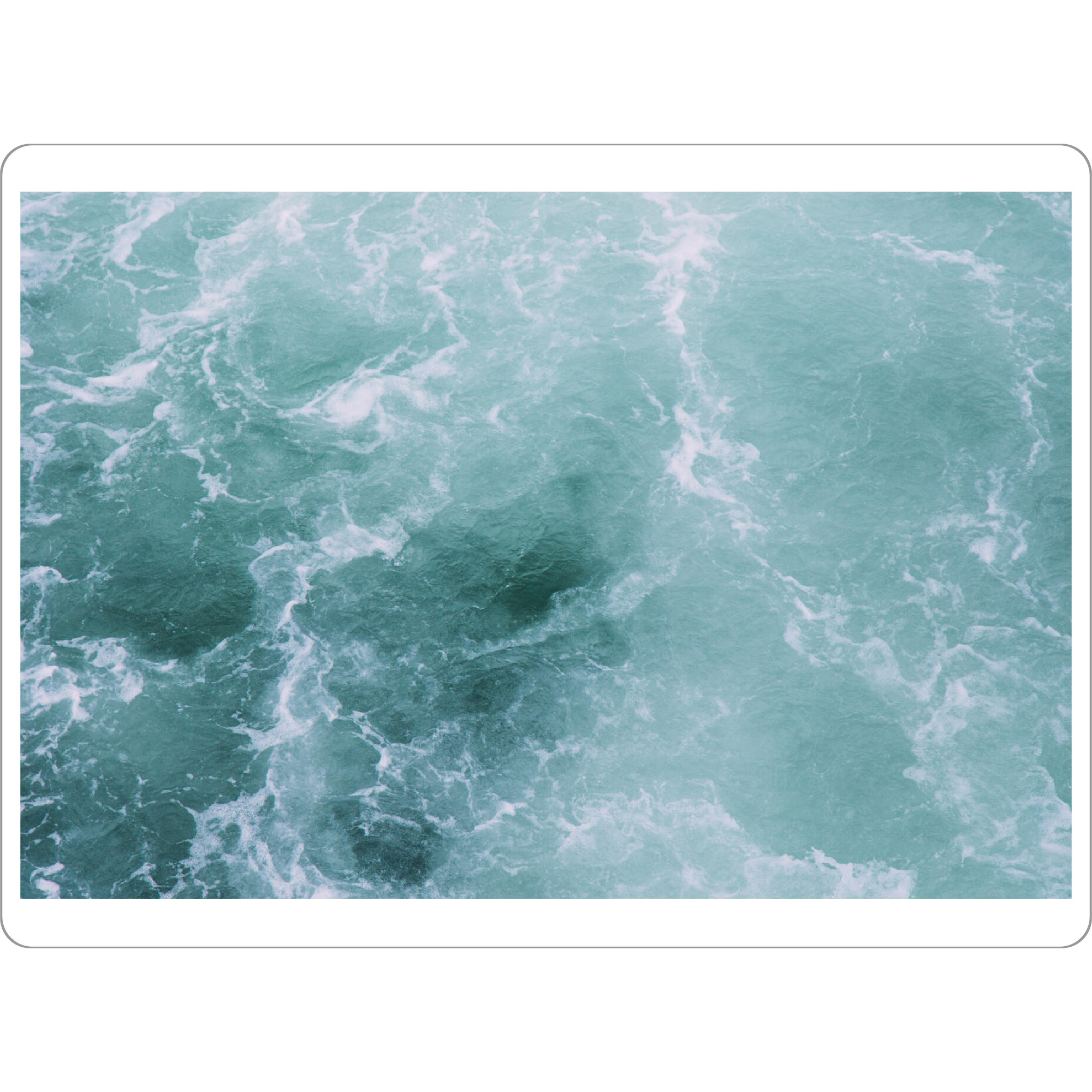 Tischset "Nordseewellenlandschaft" artboxONE - Natur,Abstrakt,Unterwasser,Buchstaben / N,Buchstaben / W