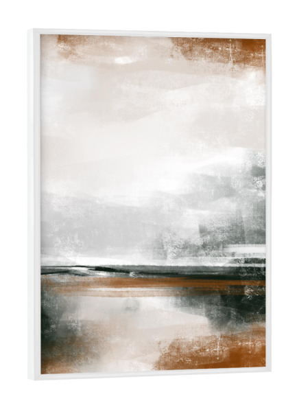 Poster mit weißem Rahmen "Nr. 02 Gewebt" artboxONE - Abstrakt - Abstrakt,Textur,Kunstwerk,Innenarchitektur,Wanddekoration,Wohnkultur,Dekor,Malerei