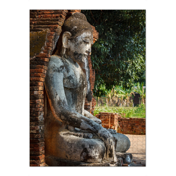 Puzzle Ravensburger "Buddha Statue in Ava" artboxONE - Architektur