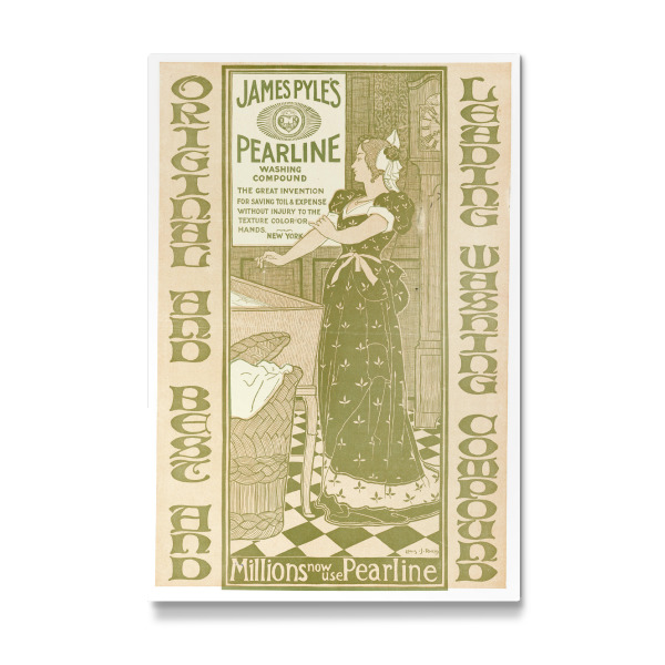 Galerie-Print "Vintage Plakat Pearline" 30x20 cm artboxONE