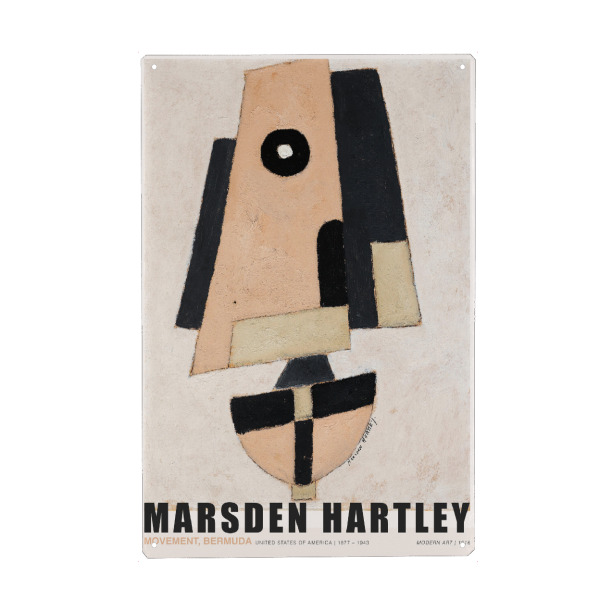 Metall Poster "Marsden - Movement Bermuda" artboxONE - Abstrakt,Geometrie - Modern,Form,Geometrie,Abstrakt,Minimalismus,Mid century - Blechschild