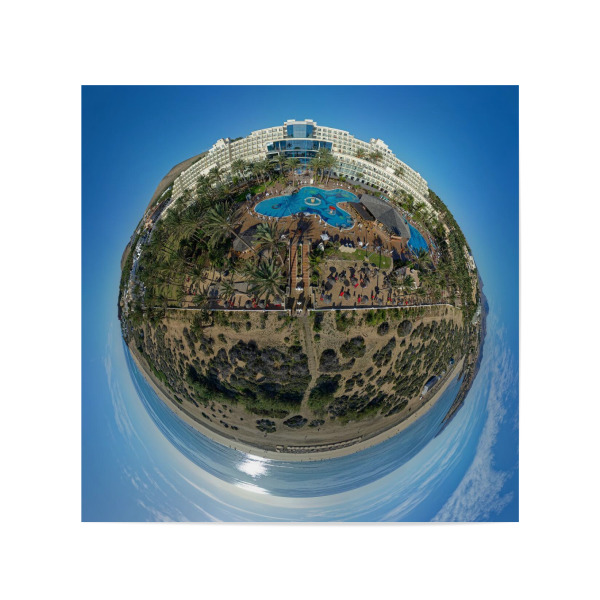 Poster 20x20 cm "Fuerteventura CC-Palace Beach; 30m" artboxONE - Städte,Natur,Reise,Architektur,Reise / Strand und Meer