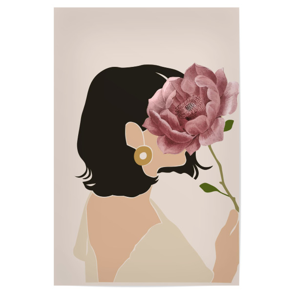 Poster 30x20 cm "Hinter der Blume" artboxONE - Floral,Fashion,Für Mama