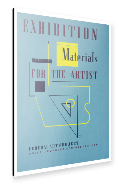 Alu-Dibond "Ausstellung Materials for Artists" 30x20 cm artboxONE