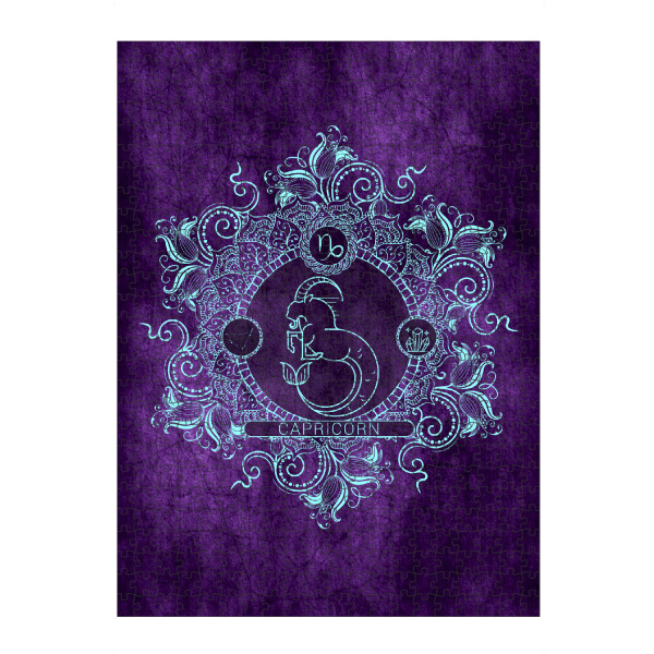 Puzzle Ravensburger "Tierkreis - Traube - Steinbock" artboxONE - Natur,Floral,Abstrakt