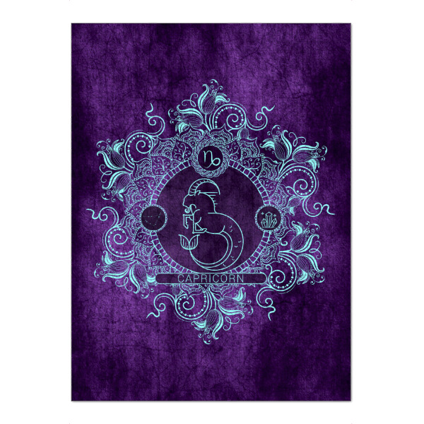 Puzzle Ravensburger "Tierkreis - Traube - Steinbock" artboxONE - Natur,Floral,Abstrakt