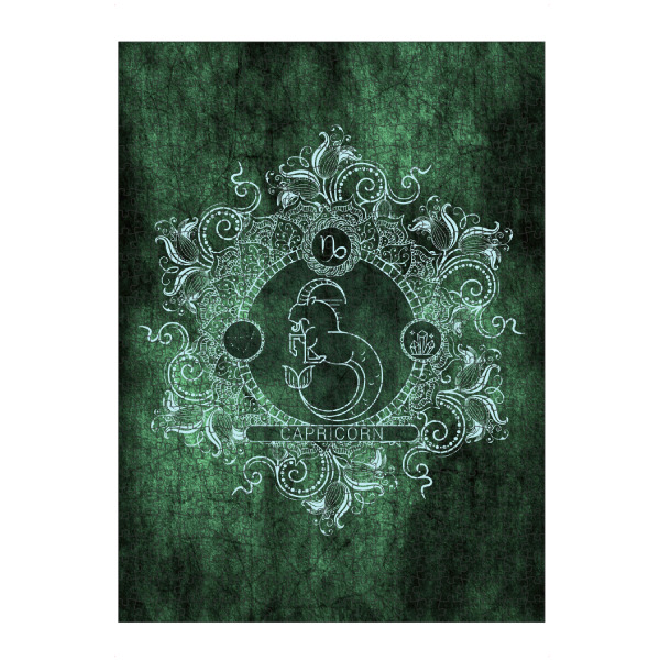 Puzzle Ravensburger "Sternzeichen - Minze - Steinbock" artboxONE - Natur,Floral,Abstrakt