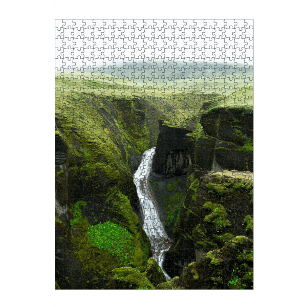 artboxONE Puzzle "Pure Natur" artboxONE - Natur,Reise,Reise / Länder - Wasserfall,Island,Natur,Landschaft,Berge,Felsen,Vulkan,Wasser,Fluss