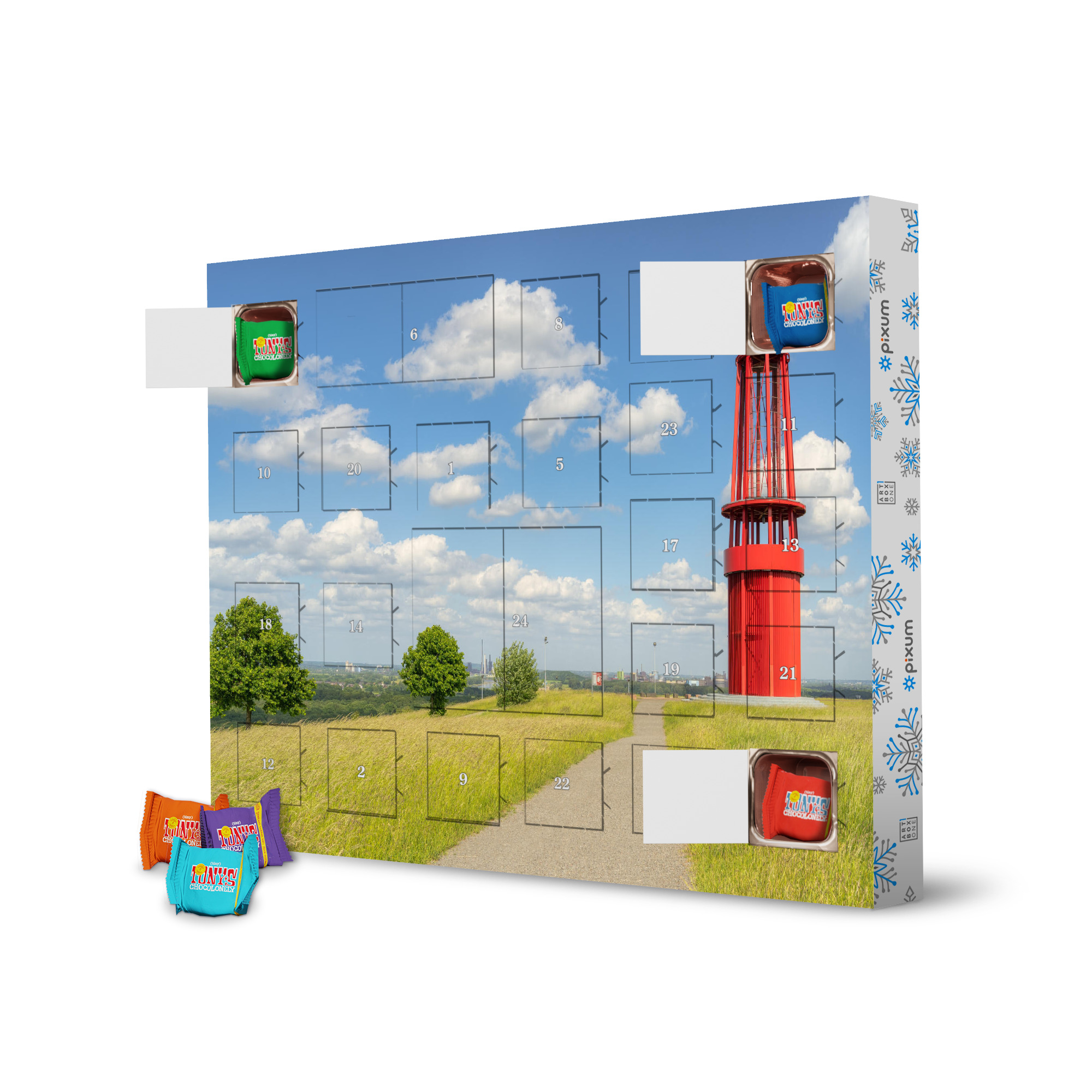 Adventskalender mit Tony's Chocolonely Das Geleucht Moers artboxONE Adventskalender Städte