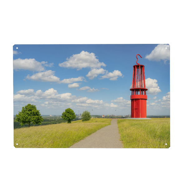 Metall Poster "Das Geleucht Moers" artboxONE - Städte,Reise,Architektur