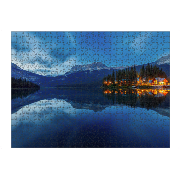 Puzzle Ravensburger "Emerald Lake" artboxONE - Natur,Reise - Kanada,Rocky mountains,Bergsee,Lake emerald,Natur,Landschaft - Bild kanada