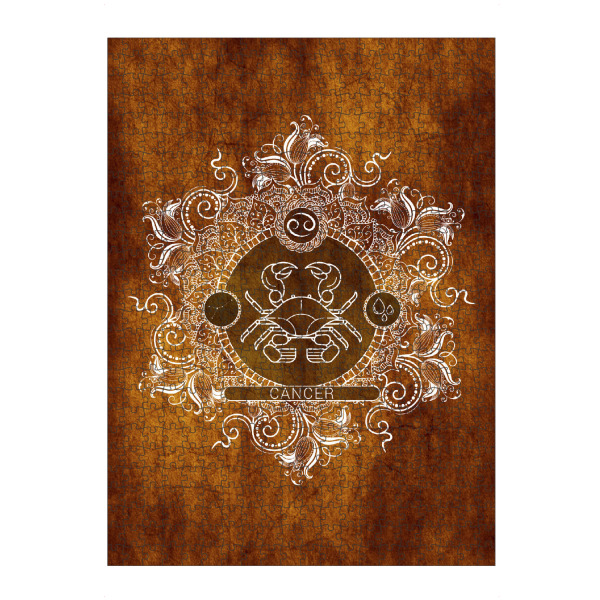 artboxONE Puzzle "Tierkreis - Mandarine - Krebs" artboxONE - Natur,Floral,Abstrakt