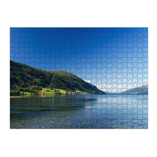 Puzzle Ravensburger "Landschaft am Eidsfjord" artboxONE - Natur,Reise,Reise / Strand und Meer,Reise / Länder