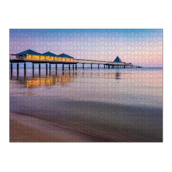 Puzzle Ravensburger "Heringsdorf am Morgen" artboxONE - Natur,Reise / Strand und Meer