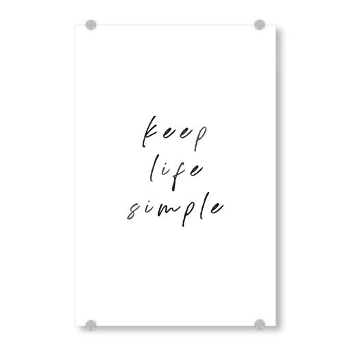 Keep Life Simple Minimal Typo