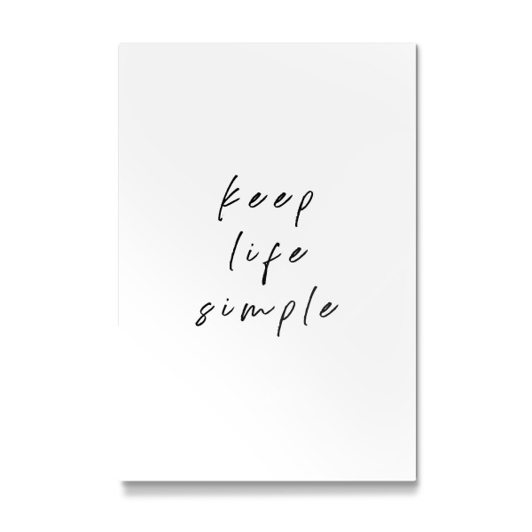 Galerie-Print "Keep Life Simple Minimal Typo" 30x20 cm artboxONE