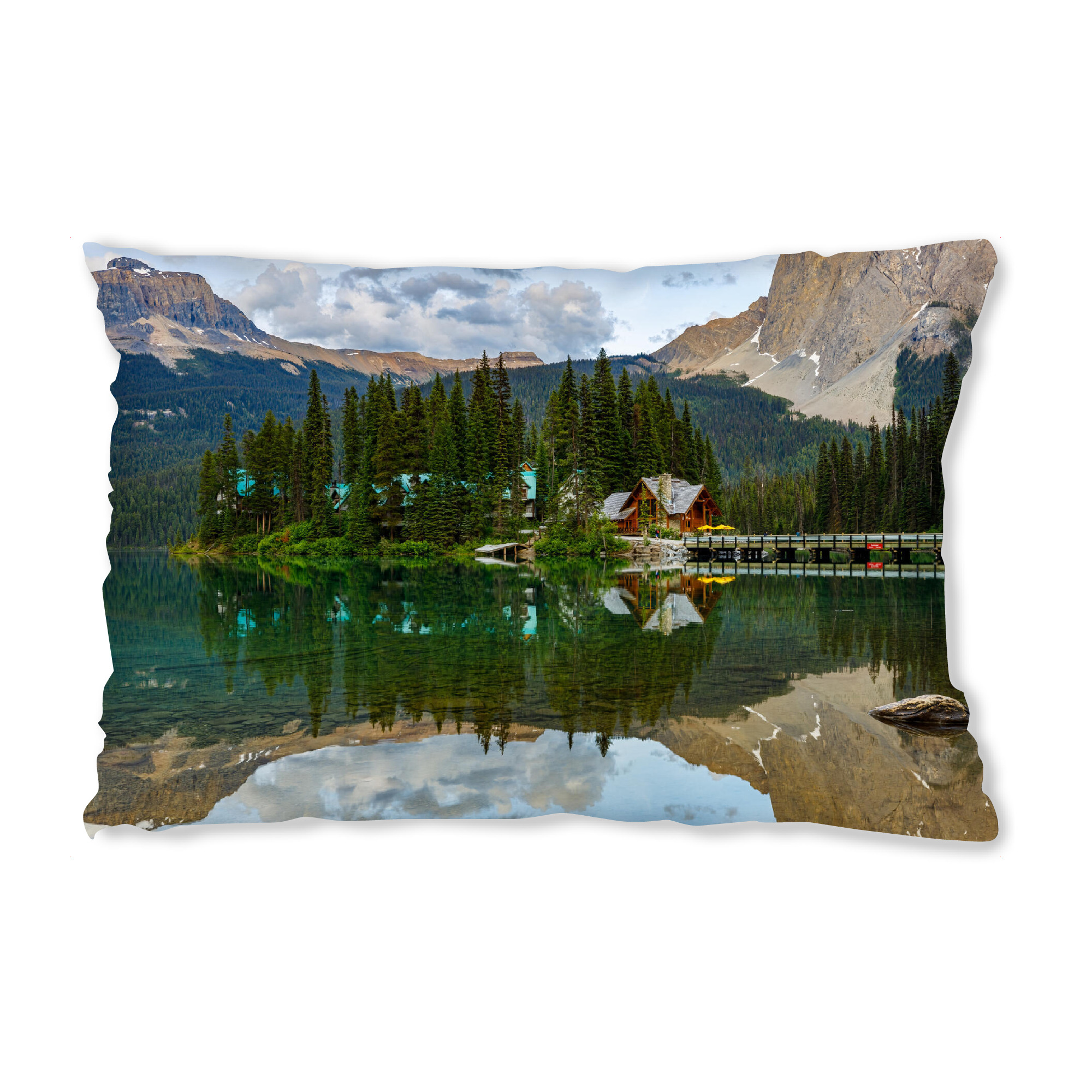 Design-Kissen "Der Emerald See in Kanada" artboxONE - Natur,Reise - Kanada,Rocky mountains,Bergsee,Lake emerald,Natur,Landschaft - Bild kanada