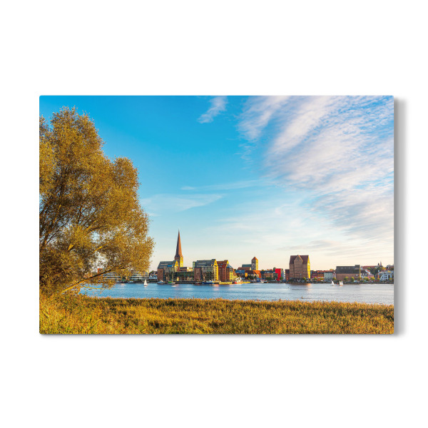 Galerie-Print "Baum, Schilf, Warnow, Rostock" 30x20 cm artboxONE