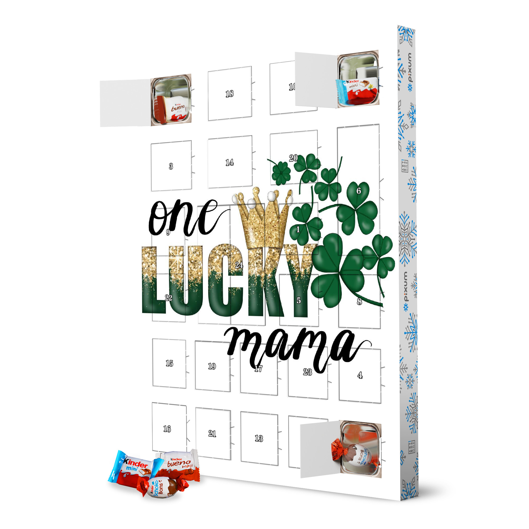 Adventskalender XXL mit Produkten von Kinder Eine glückliche Mama artboxONE Adventskalender Fashion