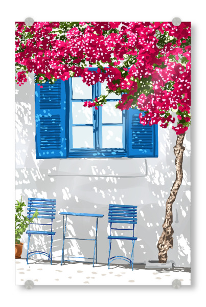 Acrylglasbild "Partei von zwei Malerei" artboxONE - Architektur