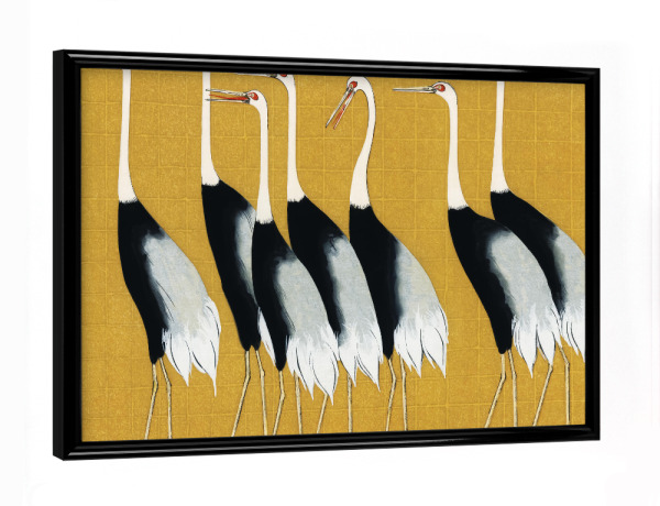 Poster mit schwarzem Rahmen "Japanischer Rotkronenkranich" artboxONE - Natur,Für Kinder,Tiere,Für Mama,Für Papa