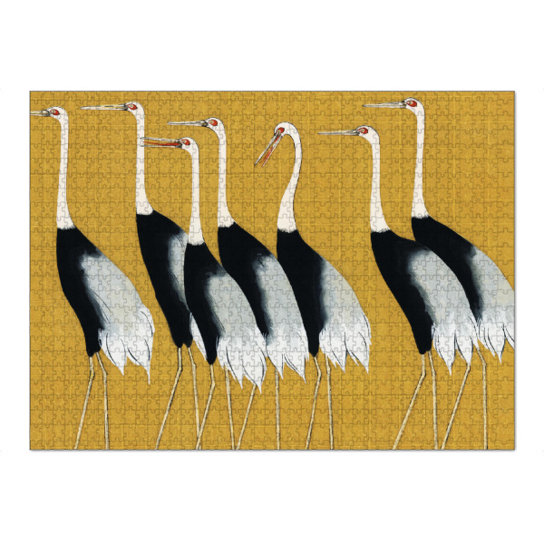 Puzzle Ravensburger "Japanischer Rotkronenkranich" artboxONE - Natur,Für Kinder,Tiere,Für Mama,Für Papa