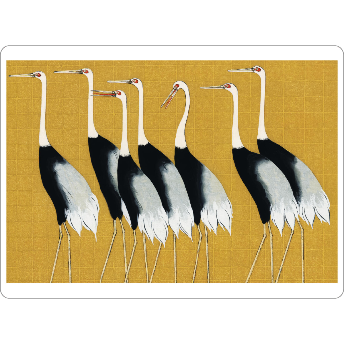 Tischset "Japanischer Rotkronenkranich" artboxONE - Natur,Für Kinder,Tiere,Für Mama,Für Papa