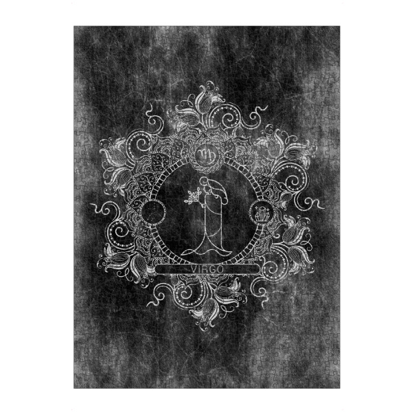 artboxONE Puzzle "Sternzeichen - Kohle - Jungfrau" artboxONE - Natur,Floral,Abstrakt