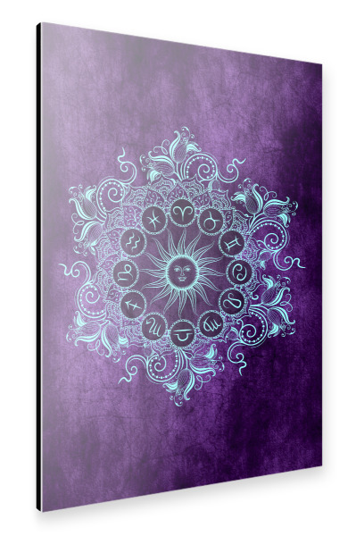 Alu-Dibond "Tierkreis - Traube - Alle" 30x20 cm artboxONE