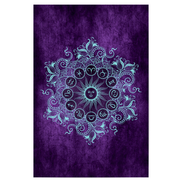 Poster "Tierkreis - Traube - Alle" artboxONE - Natur,Floral,Abstrakt