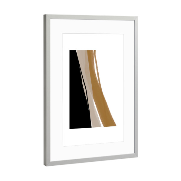 Poster mit Rahmen Silber "04 Ich komplett" artboxONE - Abstrakt - Abstrakt,Textur,Kunstwerk,Innenarchitektur,Wanddekoration,Wohnkultur,Dekor,Malerei