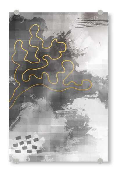Acrylglasbild "Abstrakte Malerei - Formen" artboxONE - Abstrakt