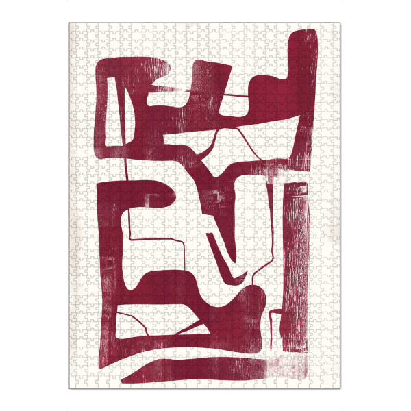 Puzzle Ravensburger "Abstrakt Magenta B" artboxONE - Abstrakt,Geometrie