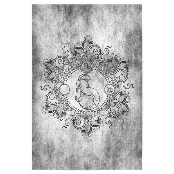 Poster 30x20 cm "Tierkreis - Asche - Steinbock" artboxONE - Natur,Floral,Abstrakt