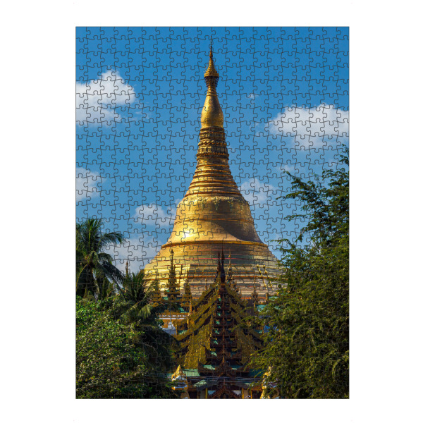 Puzzle Ravensburger "Shwedagon in Rangoon Myanmar" artboxONE - Architektur