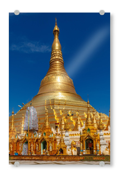 Acrylglasbild "Die Shwedagon Pagode" artboxONE - Architektur