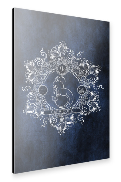 Alu-Dibond "Tierkreis - Eis - Steinbock" 30x20 cm artboxONE