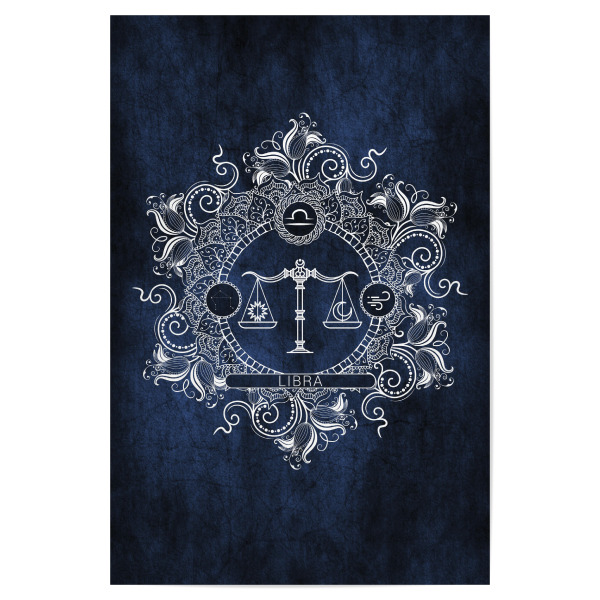 Poster 30x20 cm "Tierkreis - Eis - Waage" artboxONE - Natur,Floral,Abstrakt