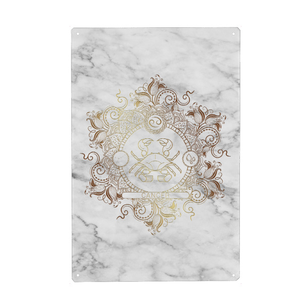 Holzbild "Tierkreis - Marmor - Krebs" artboxONE - Natur,Floral,Abstrakt,Marmor