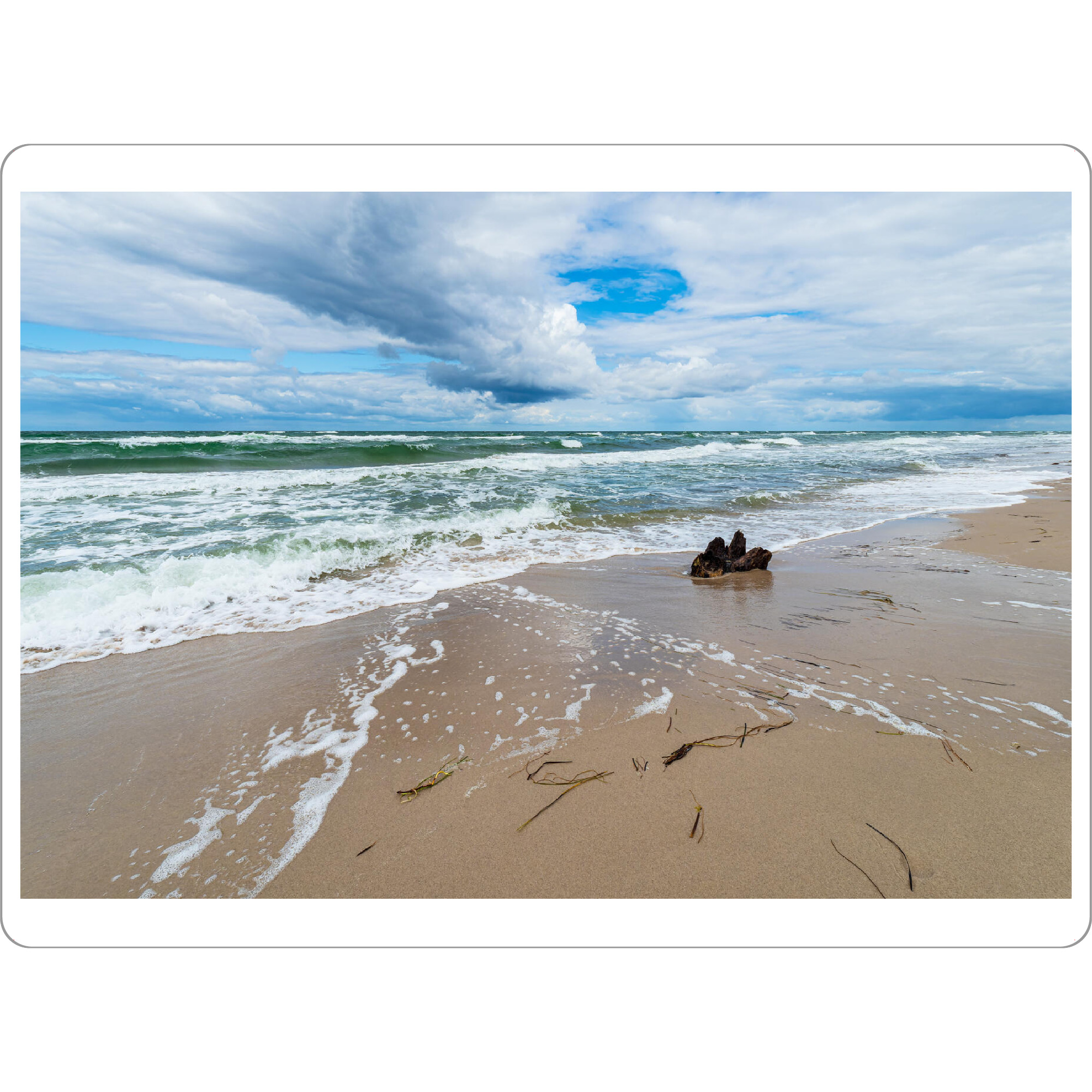 Tischset "Strand, Wellen, Wolken" artboxONE - Natur,Reise,Reise / Strand und Meer
