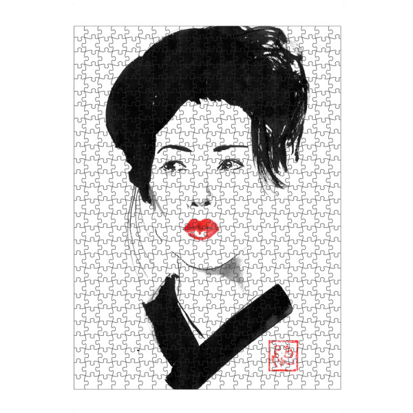 Puzzle Ravensburger "Mady Geisha" artboxONE - Menschen,Reise / Asien - Geisha,Sumie,Japan - Bild geisha