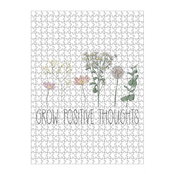 Puzzle Ravensburger "Wachsen Sie positive Gedanken" artboxONE - Floral,Buchstaben,Festivals