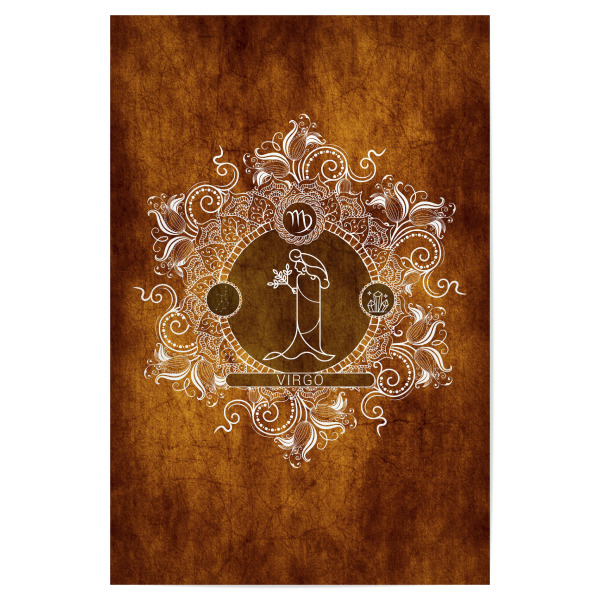 Poster 30x20 cm "Tierkreis - Mandarine - Jungfrau" artboxONE - Natur,Floral,Abstrakt