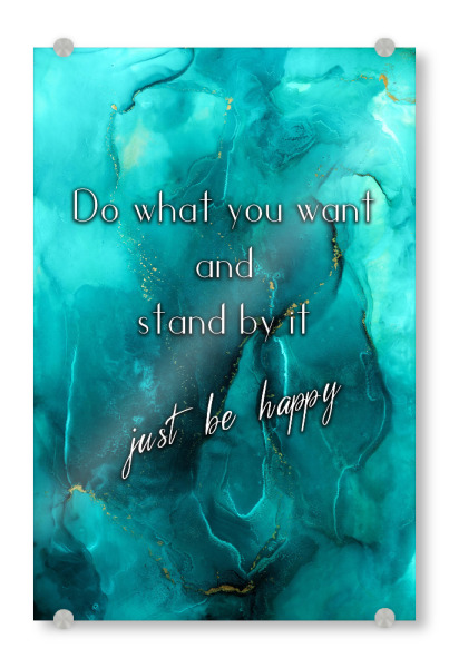 Acrylglasbild "Steh dazu" artboxONE - Typografie,Menschen,Liebe