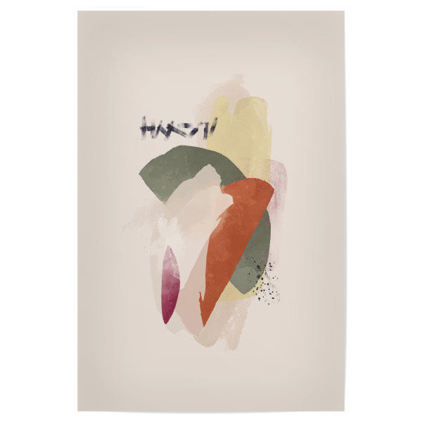 Poster 30x20 cm "Abstrakte Brüste Colorful" artboxONE - Abstrakt